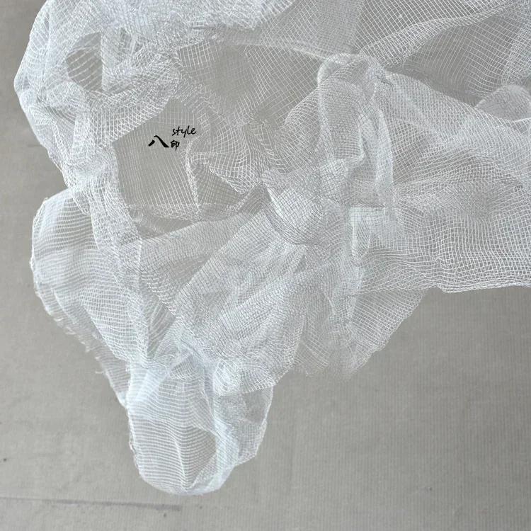 Tecido metálico metálico em forma de nuvem, material de arte em fio, estilista, malha de metal, para exposição de teto de casamento diy - Image 1