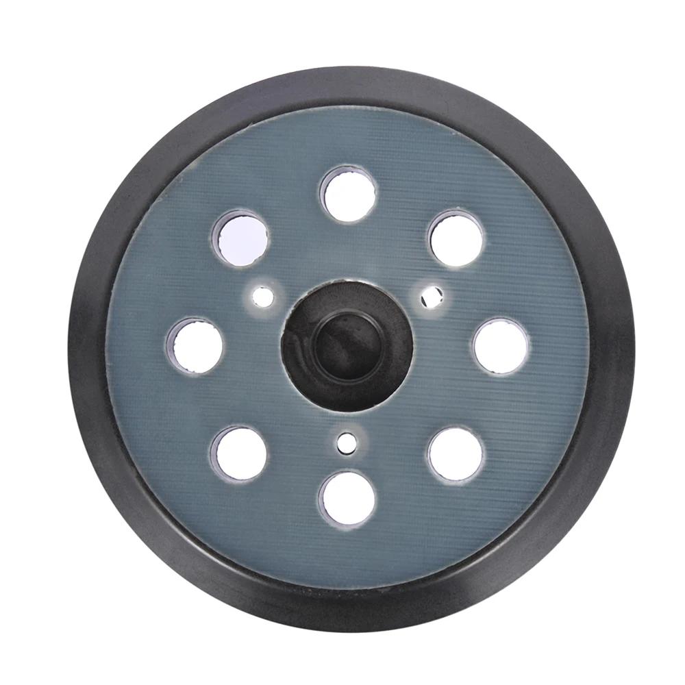 125mm 5 Polegada lixadeira almofada 8 furos 3/4 unhas lixa disco almofada loop lixar almofadas de apoio para lixadeira orbital elétrica polimento 1/5pc - Image 1