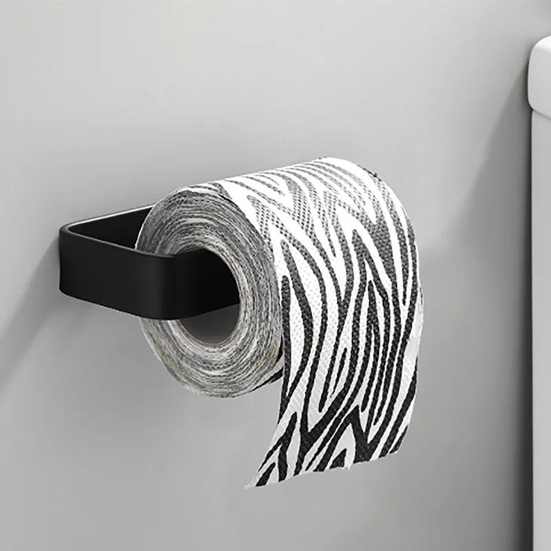 Suporte de toalha de papel de cozinha adesivo cabide de tecido rolo de papel higiênico dispensador armário de armazenamento guardanapo rack acessórios do banheiro - Image 1