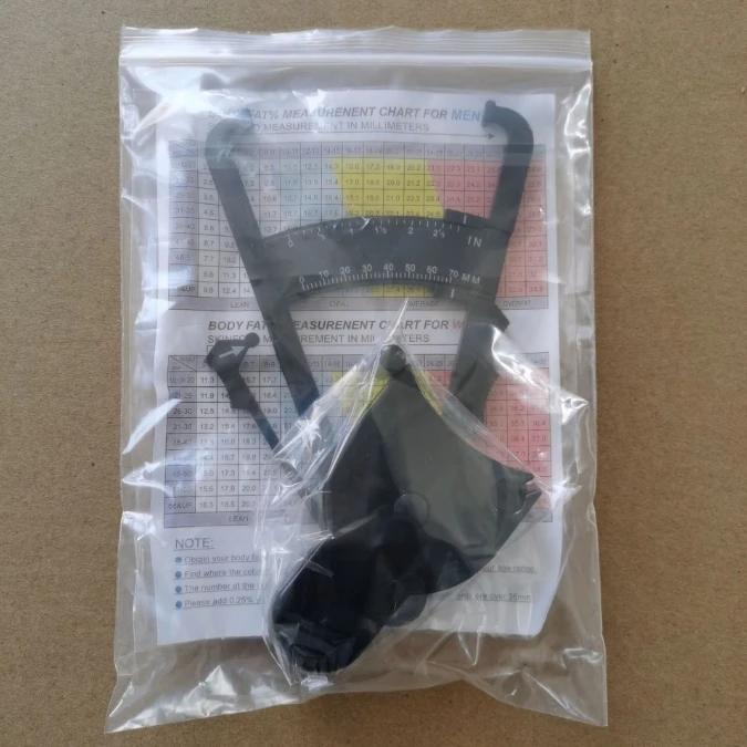Conjunto de pinça de gordura corporal e fita de medição de cintura - combinação de pinça de gordura portátil e fita, ferramenta de medição de fitness portátil - Image 1