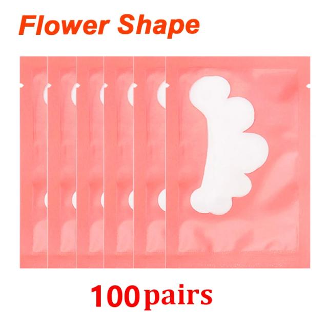 LAUKISS Almofadas de Cílios Hidrogel Rosa 25/50/100 Pares