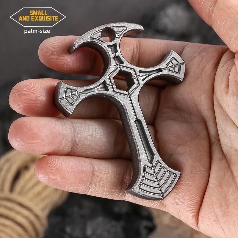 Pingente Cruz de Defesa Tática, Equipamento de Autodefesa, Moderno e Exquisito, Presente Único para Amigos. - Image 1