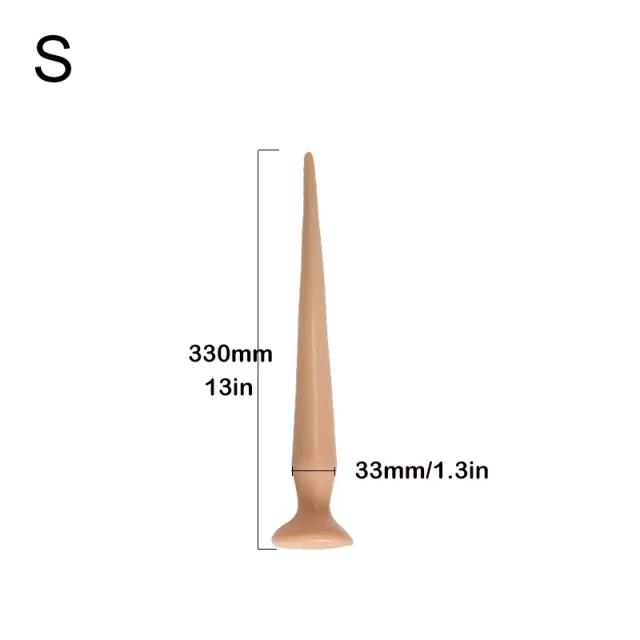 Dildo Plug Anal Longo Massagem Próstata Flexível Macio Casais 1 Unidade