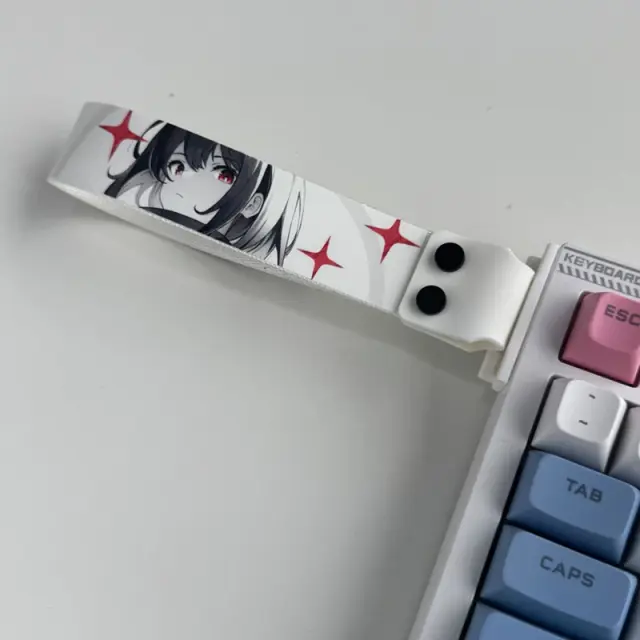 Moda teclado fita alça de teclado mecânico universal personalizado anime teclado fita teclado decoração acessórios