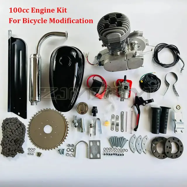 Kit Motor 100cc Alumínio para Bicicleta - Modificação e Performance