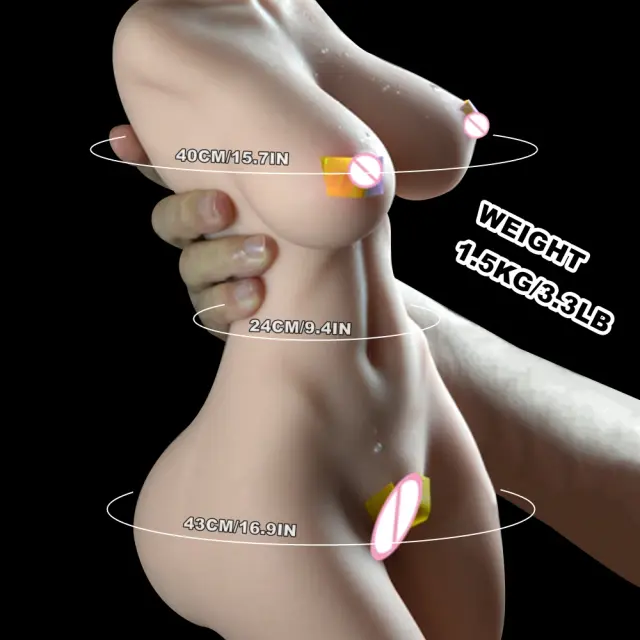 Boneca Sexual Silicone Realista 3D Feminina Seios Grandes Vagina Ânus 1:1