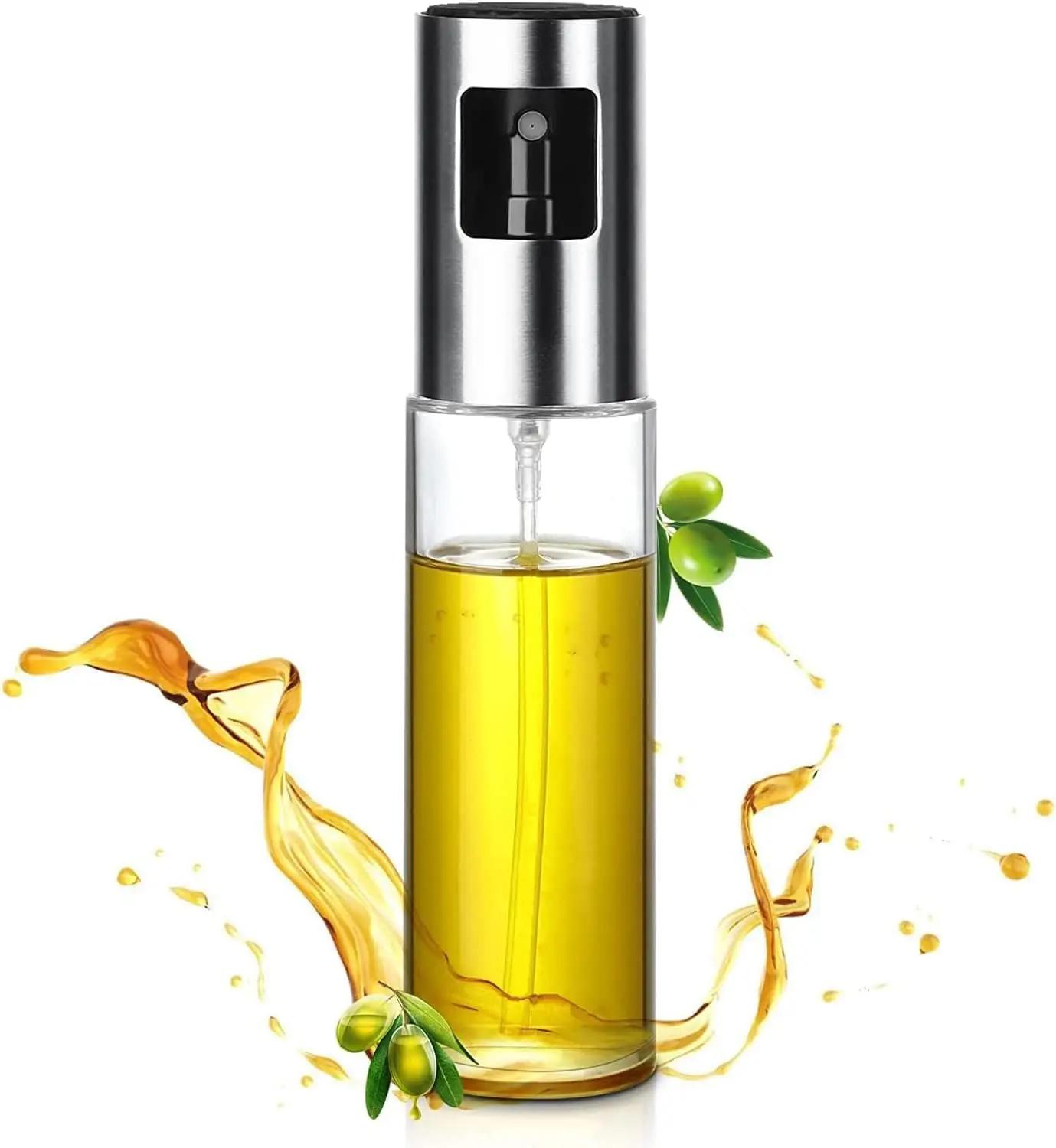 Spray de Óleo 100ml - Aço Inoxidável e Vidro, Resistente a Quedas, Dispensador de Óleo com Acessórios, para Salada, Vinagre - Fritadeira a Ar - Image 1