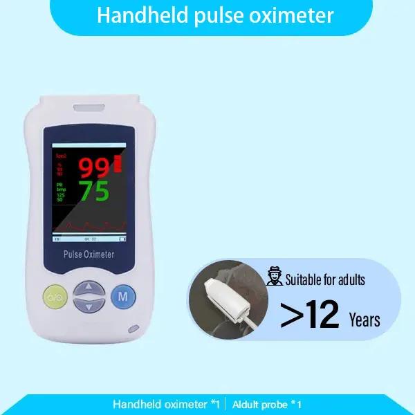 Oxímetro de pulso portátil pode ser usado como monitor de frequência cardíaca portátil para sondas neonatais e pediátricas para adultos. - Image 1