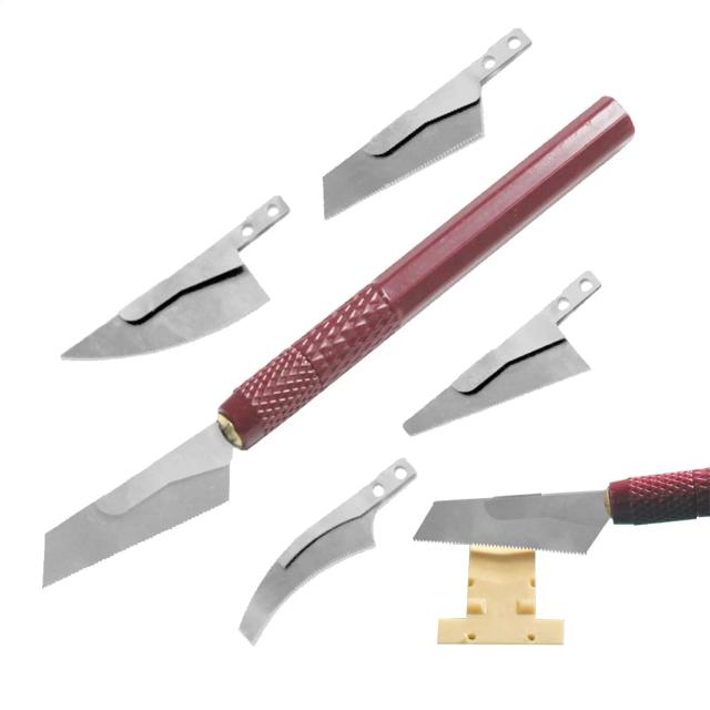 Kit Mini Serra de Artesanato com Lâminas Intercambiáveis para Modelismo