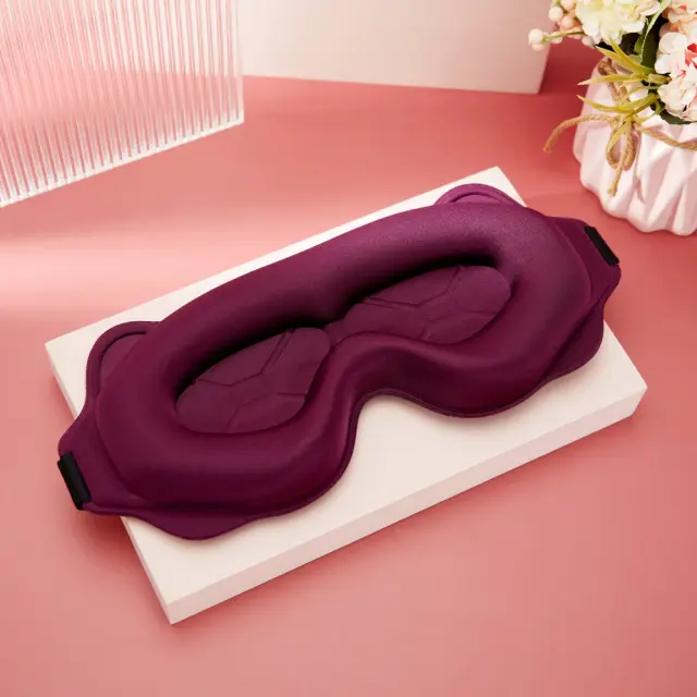 Máscara de Sono 3D em Espuma de Memória Macia e Seda Amoreira - Conforto Superior para um Sono Ininterrupto