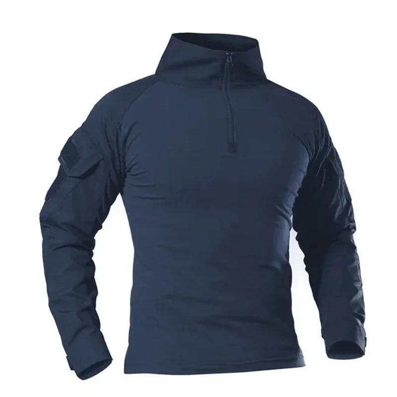 Uniforme Tático para Caça e Caminhadas, Uniforme de Camuflagem, Roupa Airsoft, Terno Multicam, Conjunto de camisa preta - Image 1