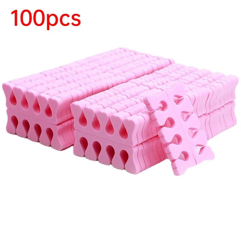 100 200 unidades/pacote arte do prego separadores de dedos dos pés esponja macia uv gel polonês ferramentas beleza manicure pedicure pacote kits de unhas - Image 1