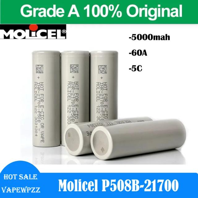 Molicel P50B Bateria 21700 5000mAh 60A Alta Descarga