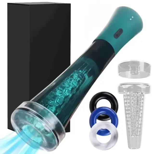 Masturbador Masculino Ampliador Transparente Vibratório Controle App 1 Unidade