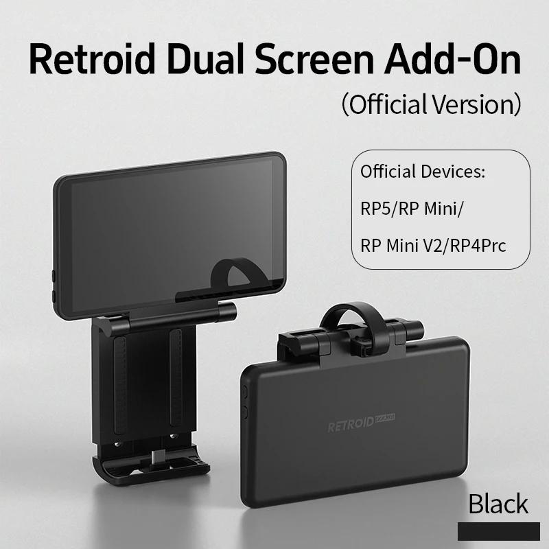 Retroid tela dupla add-on 5.5 polegadas oled volta clipe tela para retroid pocket 5 rp5/rpmini v2/rp4 pro tela de exibição estendida - Image 1