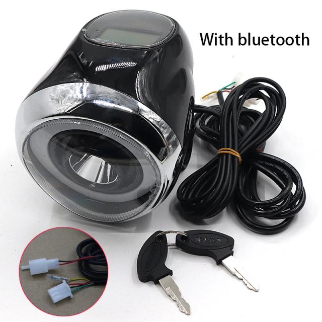 Scooter elétrico medidor farol bluetooth bateria display citycoco scooter elétrico harley scooter elétrico universal