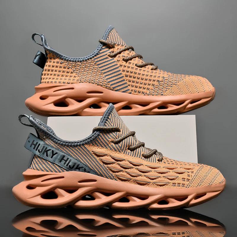 Tênis de luxo respirável masculino, Tênis Masculino, Mocassins casuais, Treinador de corrida, Corrida, Moda - Image 1