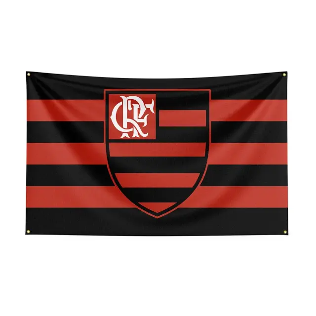 Clube de Regatas do Flamengo Bandeira Poliéster Impresso Racing Sport Banner 60x90cm