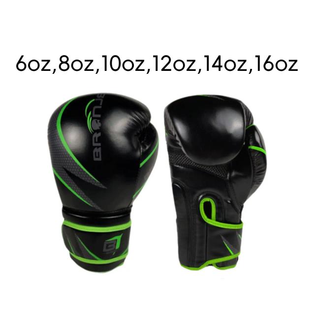 Luvas de Boxe Profissionais para Treino e MMA - Couro PU - 1 Par
