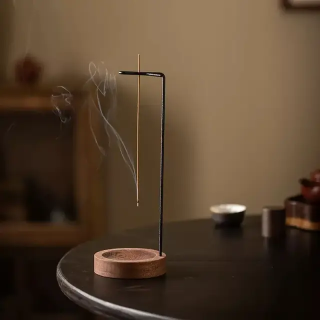 Suporte de Incenso Oriental Elegante Queimador de Bastão para Meditação Yoga Casa