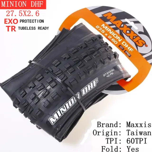 Maxxis Minion DHF Pneu Dobrável para Mountain Bike Downhill Resistente ao Desgaste