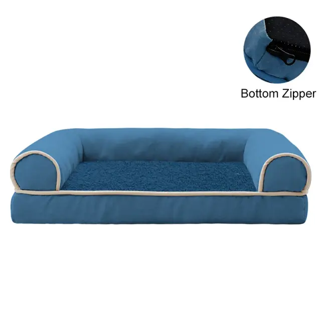 Cama Pet Sofá Sono Profundo Memória Espuma 50cm