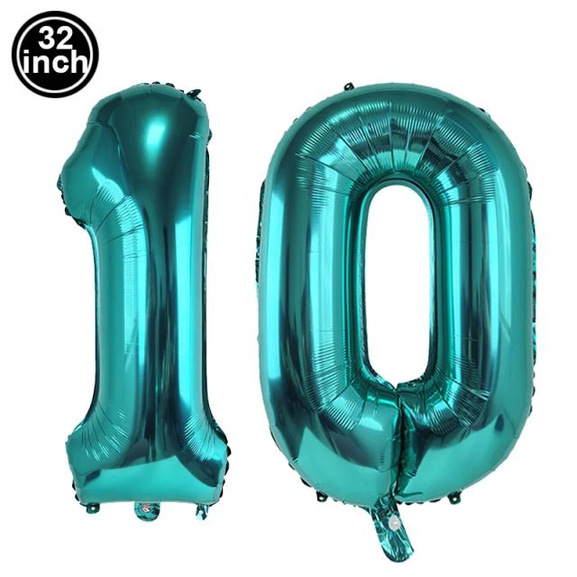 Balão Número 10 32 Polegadas - Celebre com Estilo e Destaque
