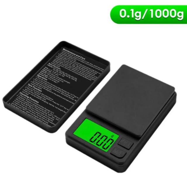 Balança de Precisão Digital 1000g x 0.1g para Joias e Alimentos