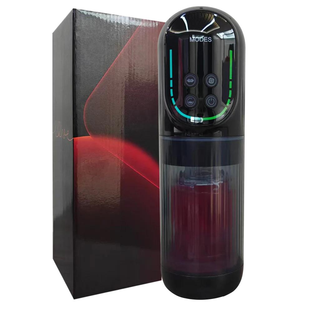 Masturbador masculino automático com movimentos de rotação, lambida, sucção e imitação de sexo oral, controlado por aplicativo, bomba peniana, brinquedos sexuais para homens. - Image 1