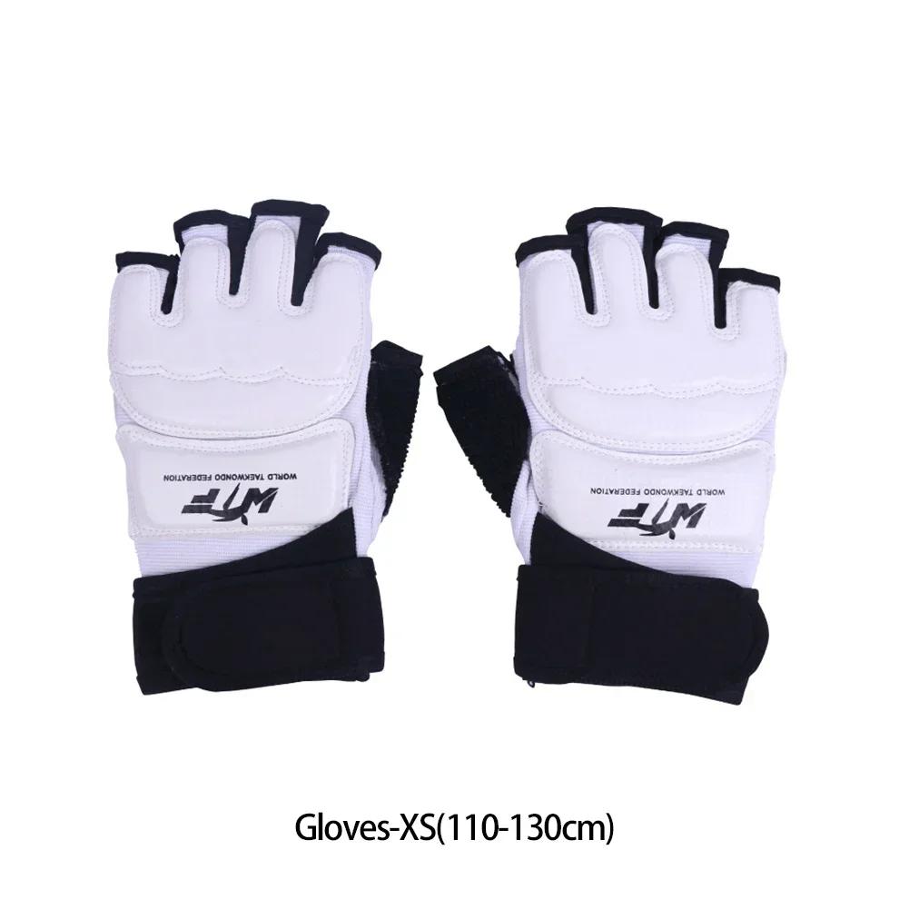 1 par luvas de karatê equipamento taekwondo metade do dedo protetor boxe mão pé proteção pés guardas artes marciais kickboxing - Image 1