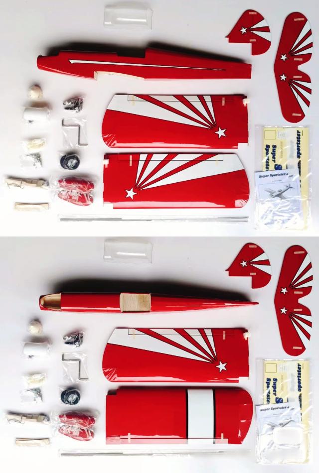 Hobby Aviação Super Sportster 40 ARF Avião de Treinador Baixa Asa de Madeira 1 Unidade