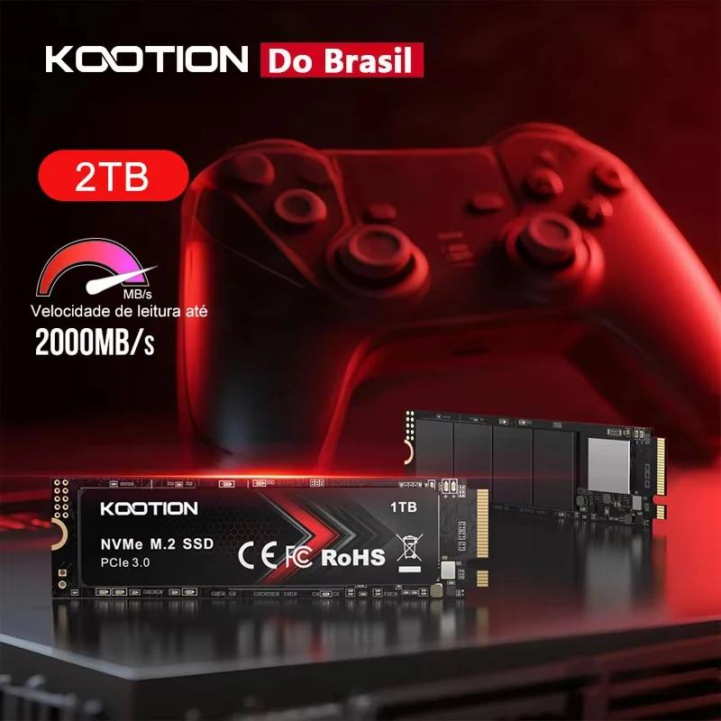 KOOTION SSD M2 NVME 256GB 512GB 1TB 2TB Disco Rígido M.2 2280 Gen3 PCIe 3.0X4 Unidade de Estado Sólido Interna para Laptop Desktop MSI X99 - Image 1