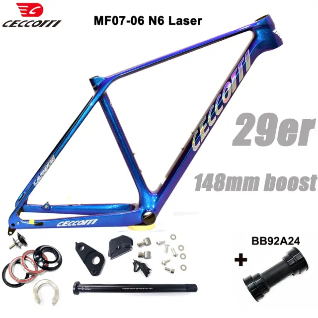 CeccolTI Quadro MTB Carbono 29er 148mm
