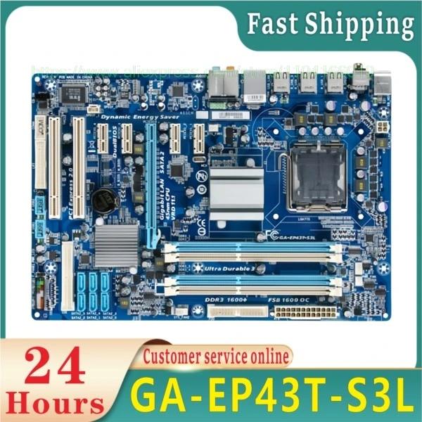 Gigabyte GA-EP43T-S3L Placa-Mãe LGA 775 DDR3 16GB