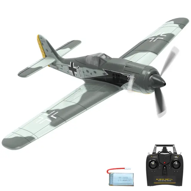 Volantex FW190 Avião RC 2.4G 6 Eixos 4 Canais EPP 400mm Envergadura Lutador Acrobático RTF