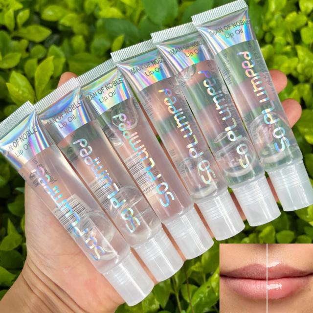 Conjunto de Gloss Labial Hidratante Frutado Aquoso Brilhante - 6 Peças