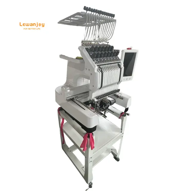 Lewanjoy Máquina de Bordar 15 Agulhas 240x400mm para Camisas, Vestuário e Bonés