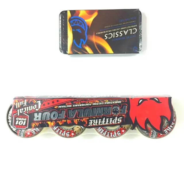 Spitfire Rodas de Skate 52x32mm Poliuretano Vermelho 101A 4 unidades