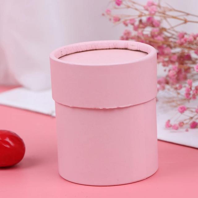 Caixa de papel redonda com flores: decoração elegante para festas, casamentos e presentes, 1 unidade