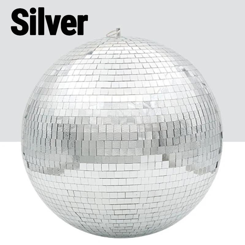 Espelho Disco Ball com Girando Bola De Vidro, Luz Do Palco, Decorações Big Party, Bar DJ Iluminação, Reflexo, Colorido, Novo - Image 1