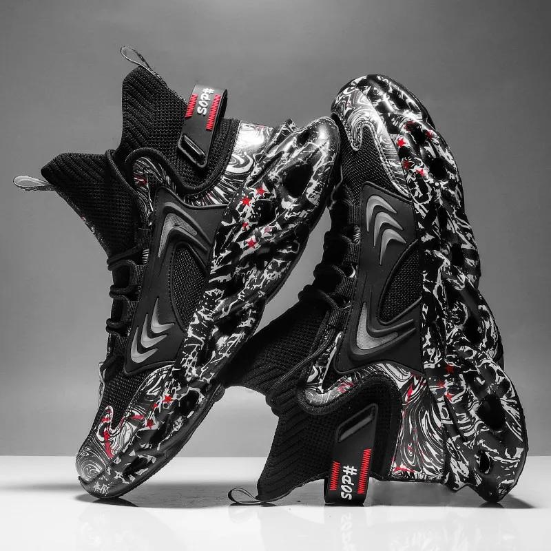 Tênis de corrida respirável de luxo masculino, Tênis Casual Masculino, Treinador de tênis, Mocassins Moda Corrida - Image 1