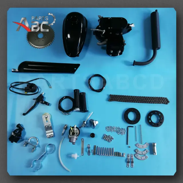 Kit de Motor 80cc 2 Tempos para Bicicleta e Moto - Preto
