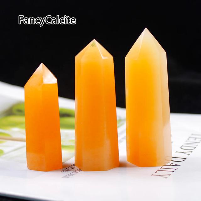 Runyangshi Prisma Hexagonal de Cristal 36 Cores 40-80mm