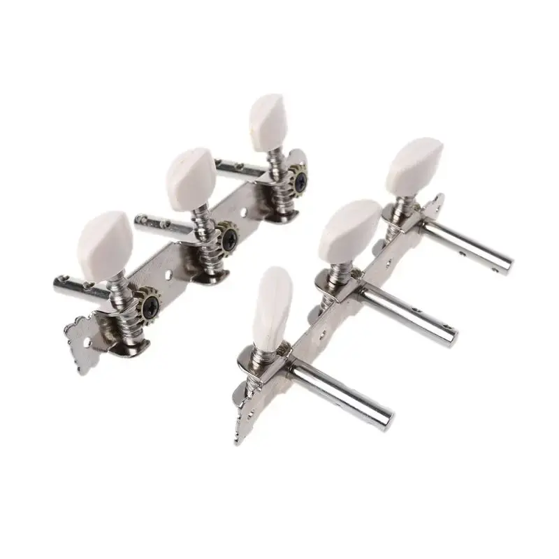 Conjunto de 2 peças de cabeças de afinador de guitarra, acessórios de peças para violão clássico e prata - Image 1
