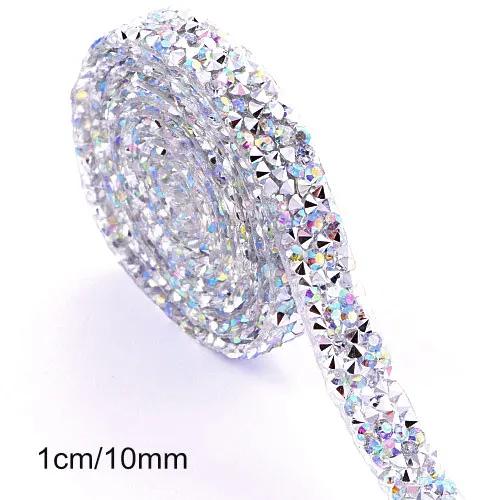 Fita de cristal ab para decoração, decoração de vestuário com glitter strass faça você mesmo - Image 1