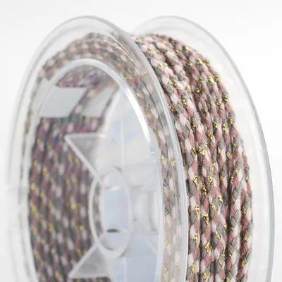Fio de Algodão Colorido 2mm Corda Artesanal DIY Pulseira Trançada