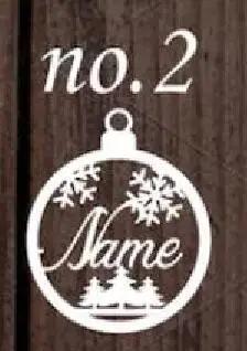 Enfeites de Natal Personalizados: Ornamentos de Madeira com Nomes em Corte a Laser e Etiquetas de Presente Exclusivas