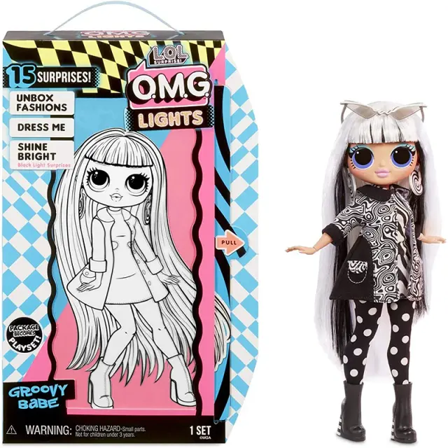 L.O.L. Surprise! Boneca Fashion OMG Lights Dazzle com 15 Surpresas