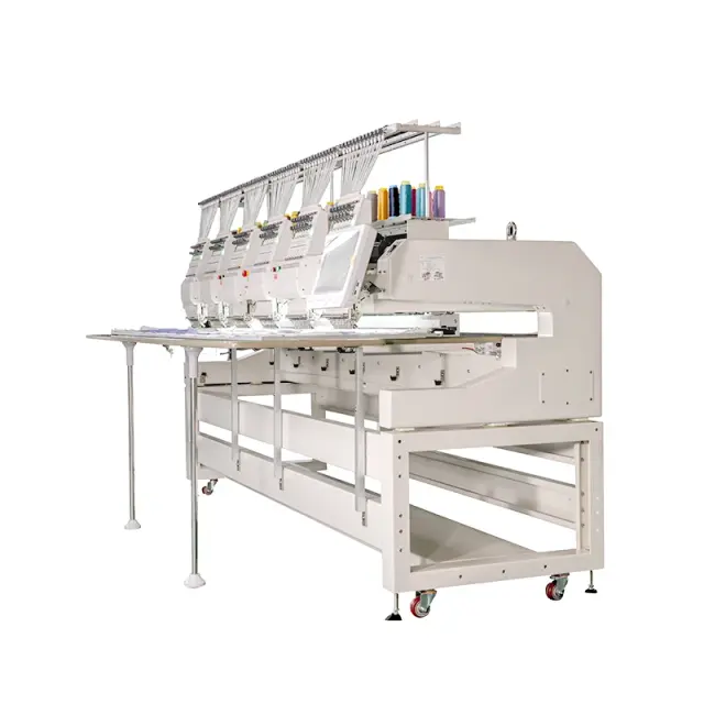Lewanjoy Máquina de Bordar Industrial 6 Cabeças 12 Agulhas para Camisetas e Chapéus