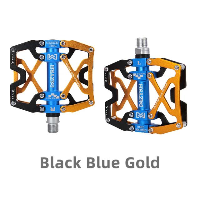 Pedal de bicicleta ultraleve liga de alumínio 3 rolamentos pedais de bicicleta 14 cores pedais de estrada mtb peças de bicicleta à prova dwaterproof água
